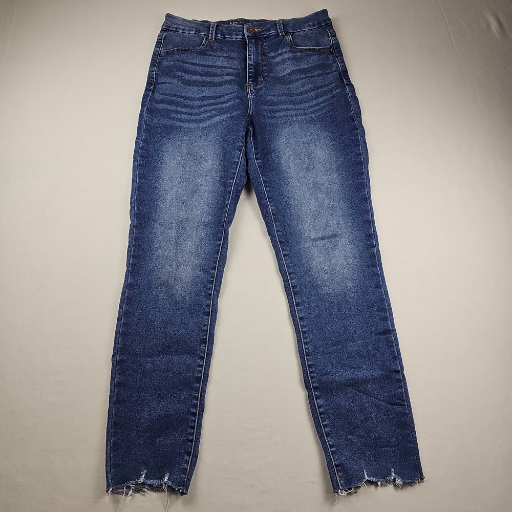 Nobo No Boundaries Skinny Ankle Jeans Women's 13 Blue Cotton Blend